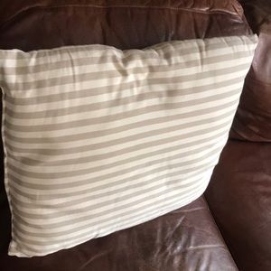 Trendy Striped Cotton Pillow 18” x 20”